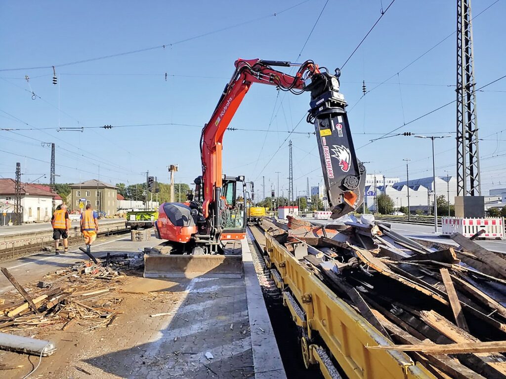 Große Kraft für kleine Teile Mantovanibenne Schrottschere