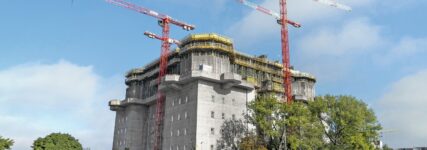 Schalungsdienstleistungen für Stadtgarten auf Beton