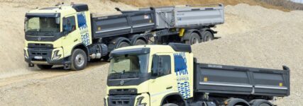 Volvo FMX 500 6×4-Kipper mit Meiller-Dreiseiten-Kipp-Pritsche