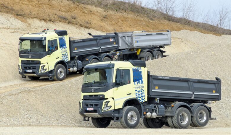 Volvo FMX 500 6×4-Kipper mit Meiller-Dreiseiten-Kipp-Pritsche