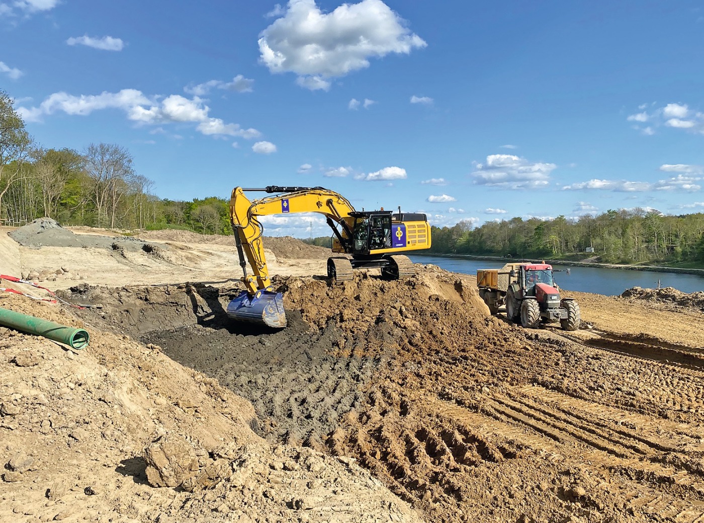 Baustelle Nord-Ostsee-Kanal