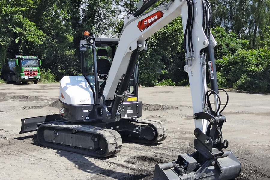 Bobcat E60 Planum-Ziehen