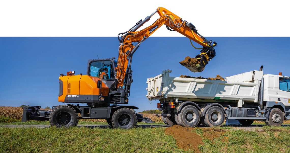 Doosan-Mobilbagger DX100W-7