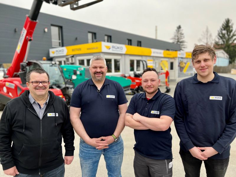 Neue Mietstation in Fürth eröffnet Rüko Baumaschinen, Team Fürt