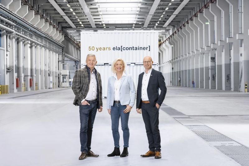 Geschäftsleitung Ela Conatiner: Tim Albers (links), Liesel Albers-Bentlage, Günter Albers