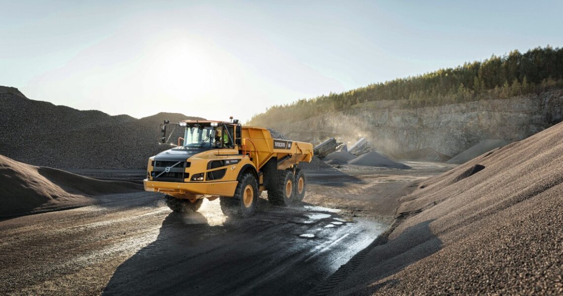 Volvo Dumper mit Knicklenkung