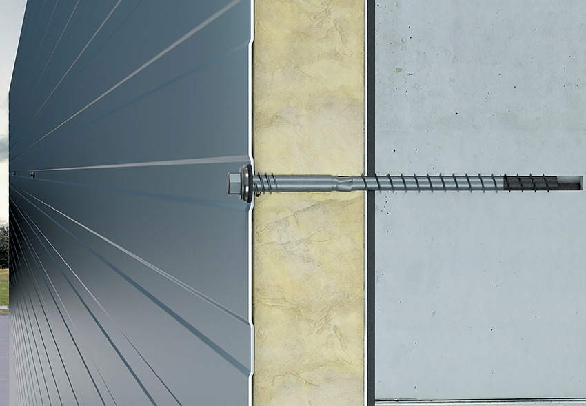 So kommen Sandwichelemente an Beton gewindefurchende Schraube SFS