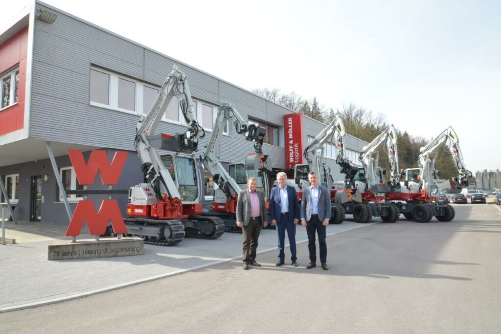 Wolf Baumaschinen liefert Takeuchi-Bagger an Wolff & Müller