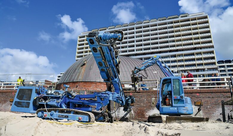 Ufermauer-Sanierung auf Sylt