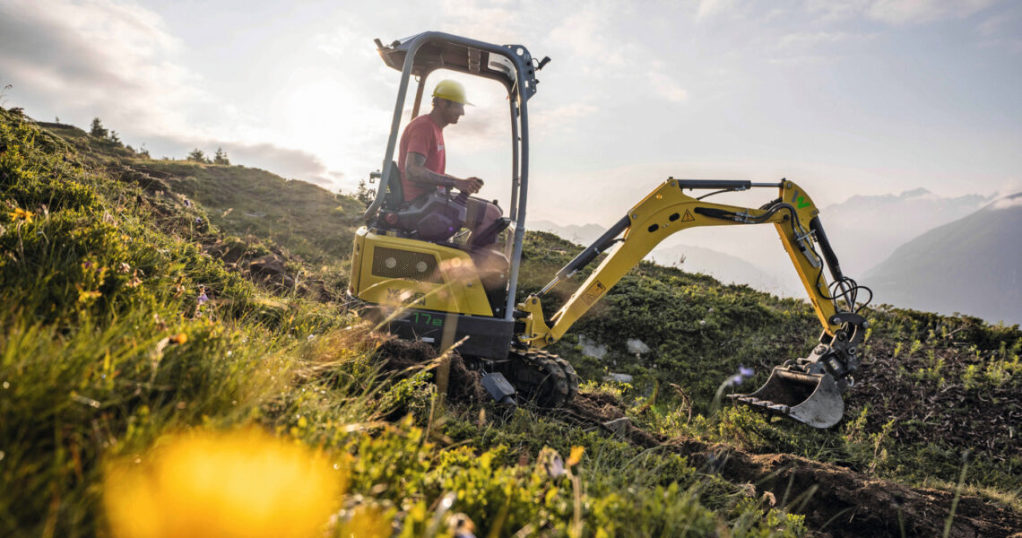 EZ17e Zero-Tail-Bagger von Wacker Neuson