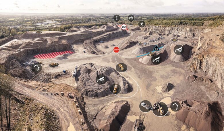 Connected Map von Volvo – Die ganze Baustelle im Blick