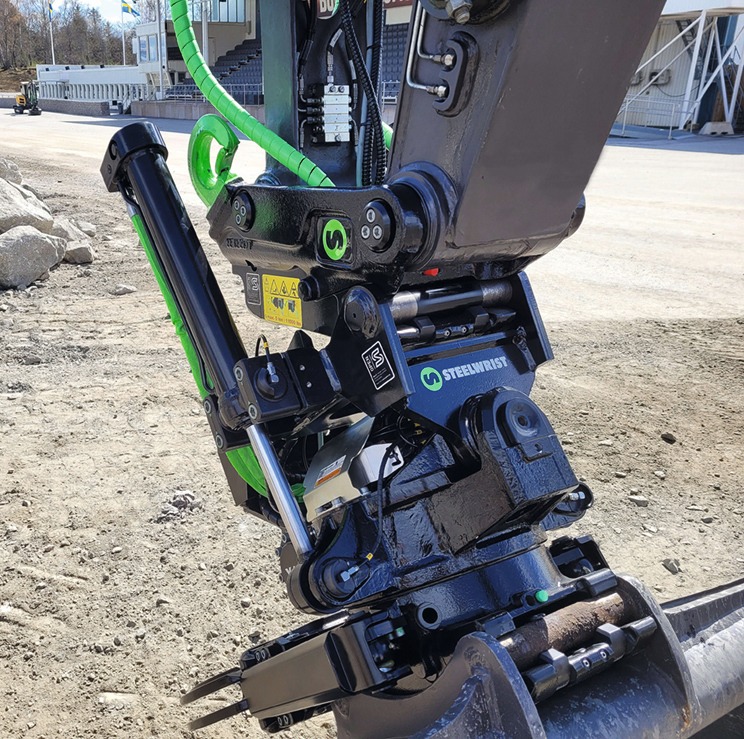 Steelwrist Tiltrotator mit SQ50-Kupplungstechnologie