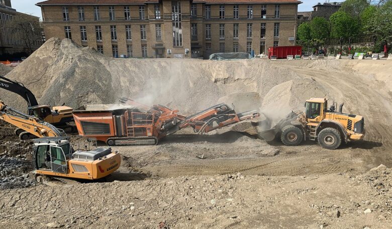 All-in-One-Lösung für Pariser Abbruch-Baustelle