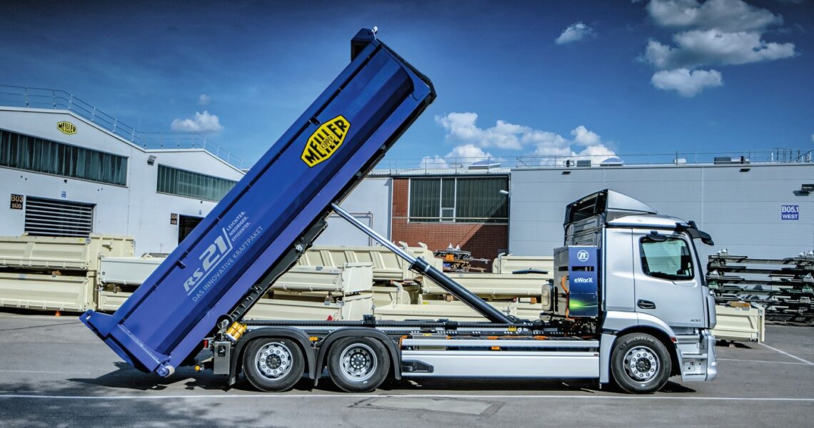 Mercedes-Benz eActros mit Meiller RS-21