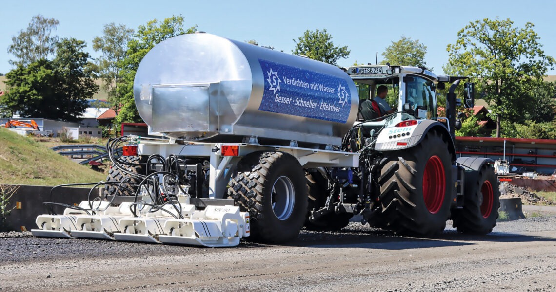 Stehr Plattenverdichter mit Wasserwagen