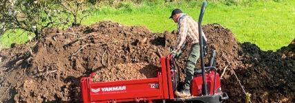 Wendige Maschine für Materialtransporte