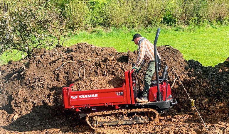 Wendige Maschine für Materialtransporte