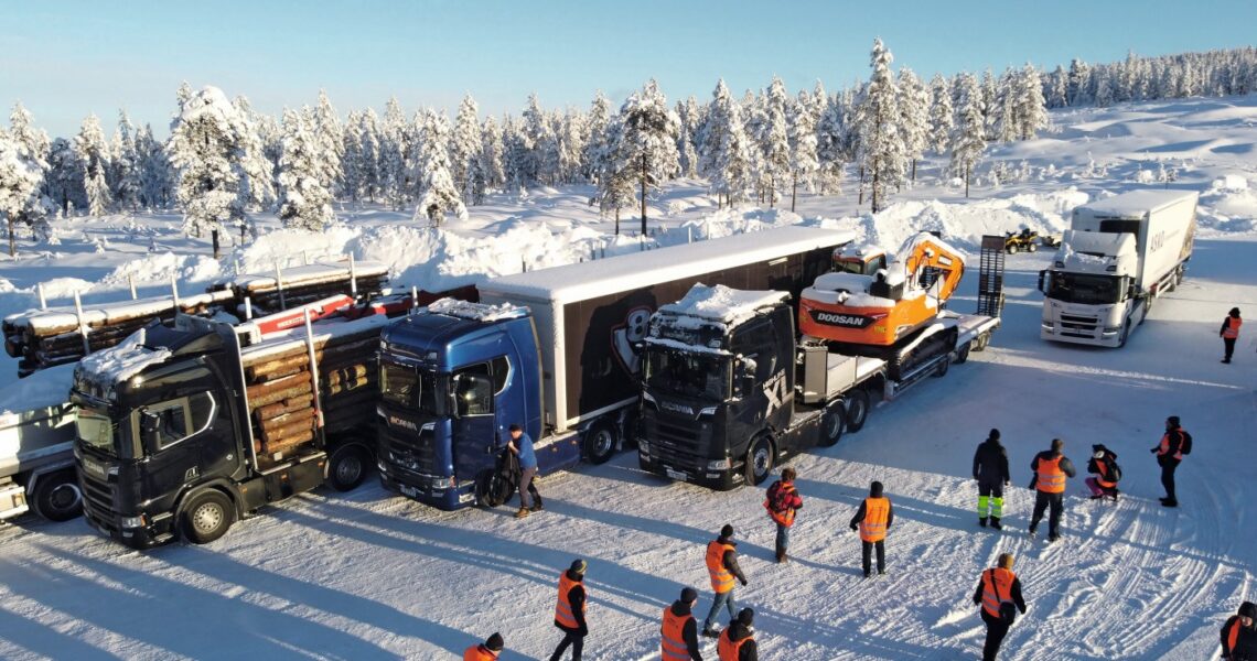 Scania Winter Drive 2023 in Trysil, Schweden