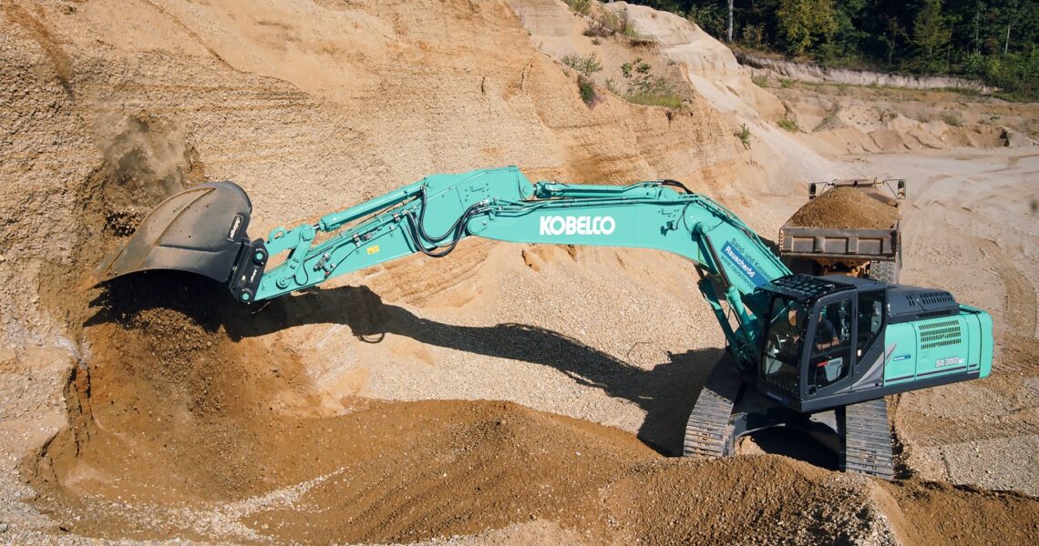 Kobelco Kettenbagger SK350NLC-11