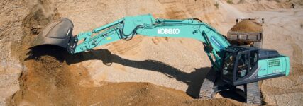 Kobelco-Kettenbagger SK350NLC-11 Schlüsselmaschine im Abbau