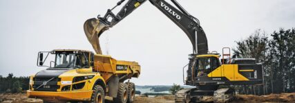 Volvo EC380E Hybrid im Praxistest mit beachtlicher Kraftstoffeinsparung