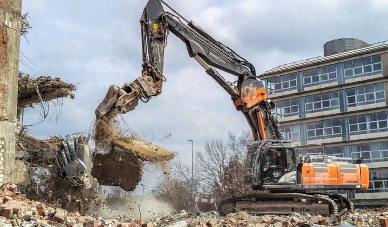 Großer Maschineneinsatz der Metzner Recycling