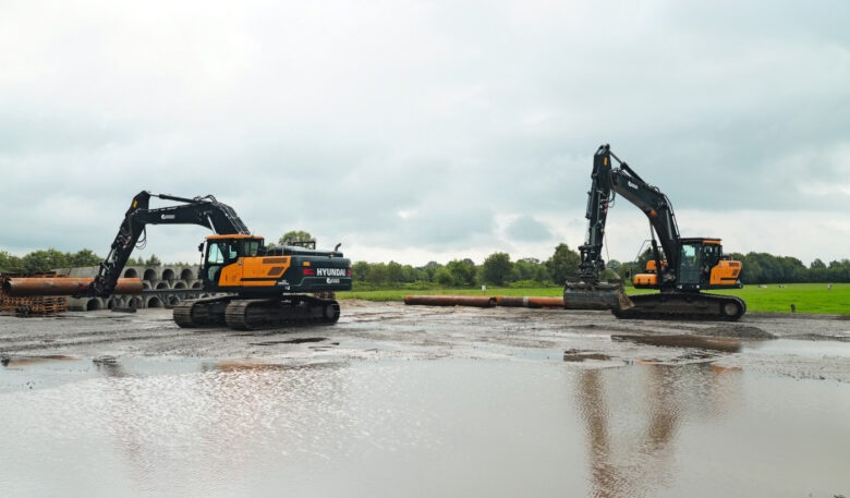 Schwere Protagonisten beim Pipelinebau