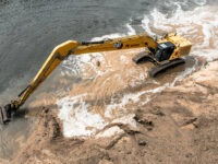 Böschungsbagger mit GPS-Steuerung von Kurz