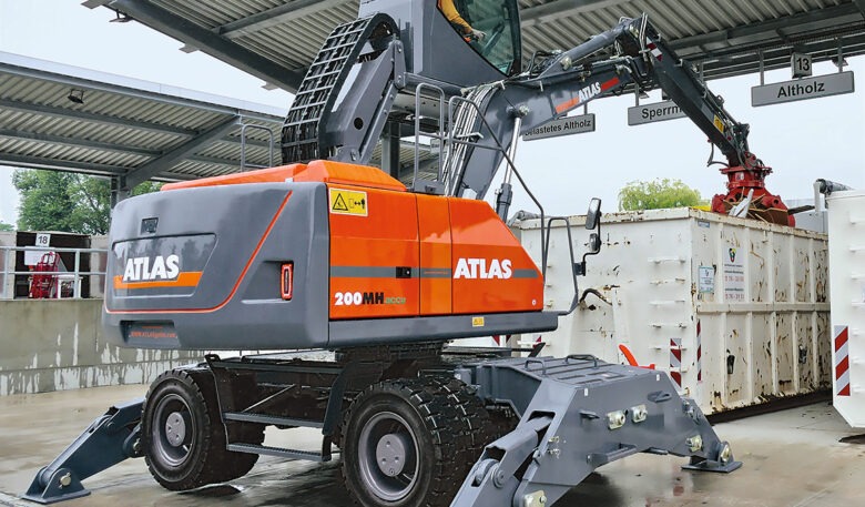 Umschlagmaschine mit Akku-Pack komplett autark