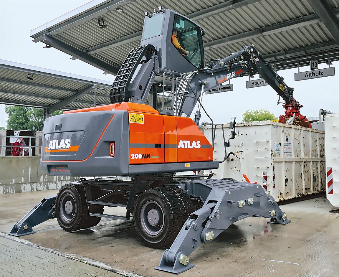Autark Pack Umschlagmaschine mit Akku-Pack komplett autark - bd baumaschinendienst