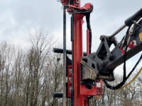 Hammer-Bohrlafette im Sprengeinsatz
