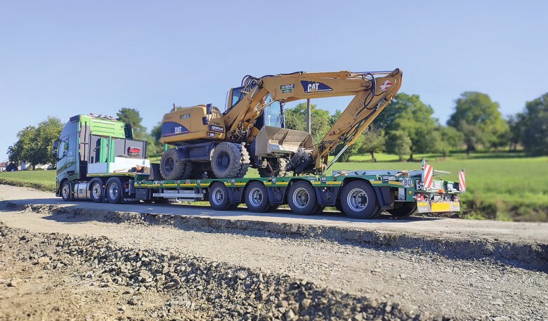Baumaschinen sicher transportieren