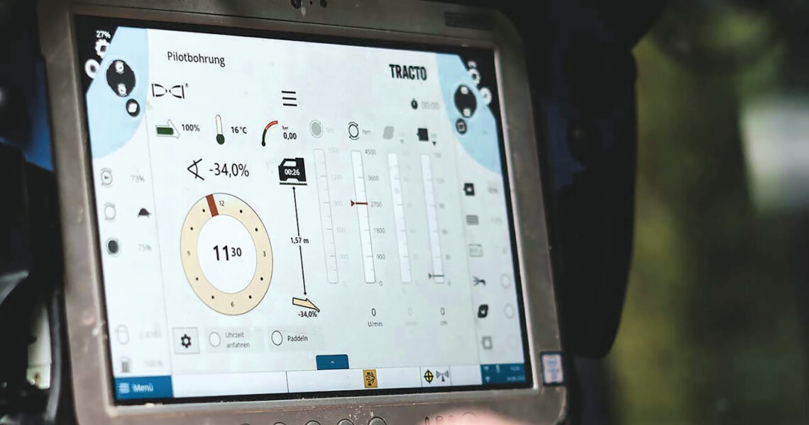 Digitalisierung der Bohrtechnik bei Tracto ebnet Weg zum autonomen Prozess