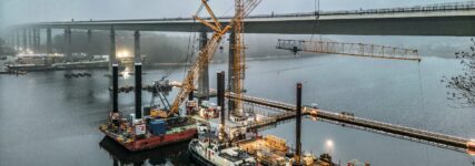Liebherr unterstützt Neubau Deutschlands zweitlängster Brücke