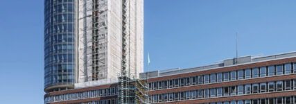 Anspruchsvoller Gerüstbau in der Hafencity