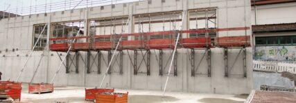 Rohbau in Ortbetonweise errichtet