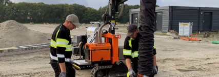 Vacu-Pallet-Mobil lässt Platten schweben