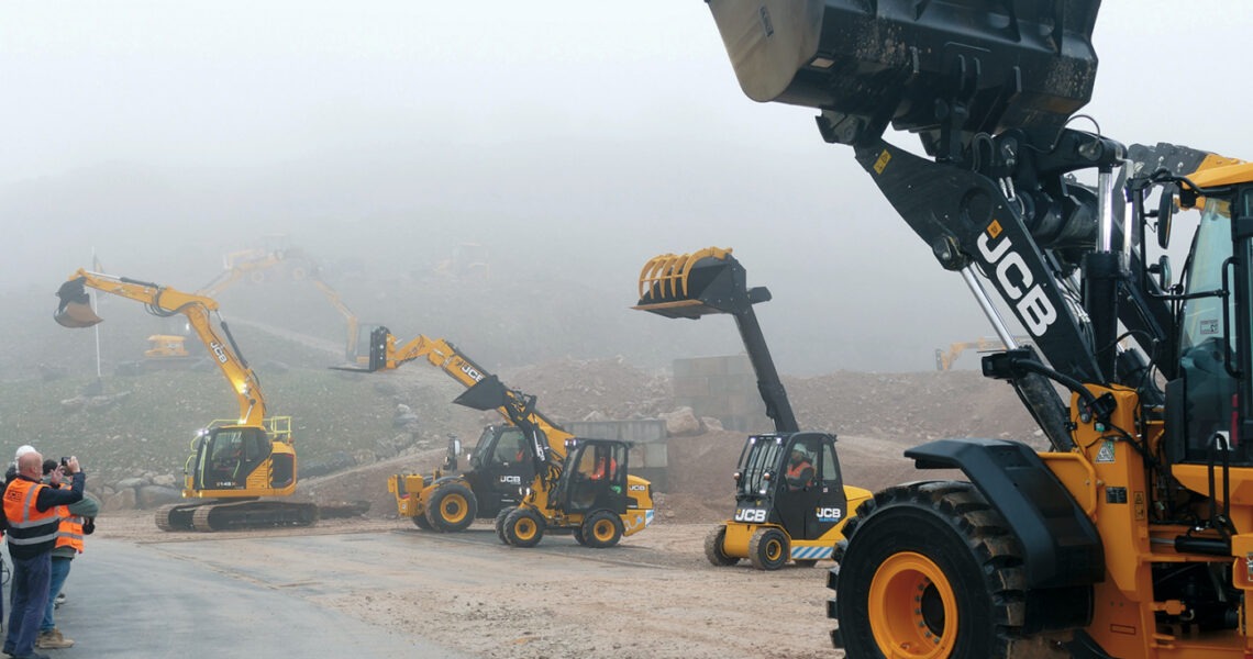 JCB, Pressetermin Rocester