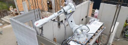 ABB-Sechsachsroboter unterstützt Gebäudebau im 3D-Druckverfahren