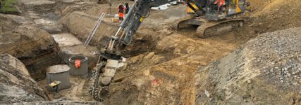 Kemroc-Fräsen legen Basis für neue Rohrleitungen