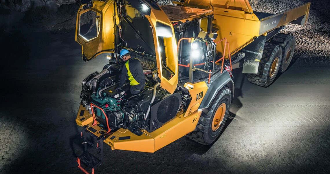 Volvo CE, knickgelenkte Dumper