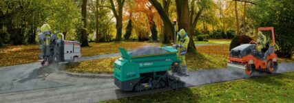 Harmonisches Team der Wirtgen Group für Kleinflächen-Arbeiten