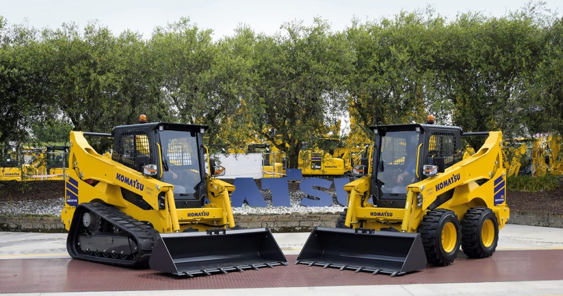 7,5-t-Mobilbagger sowie Kompaktlader auf Reifen und Raupen von Komatsu Komatsu