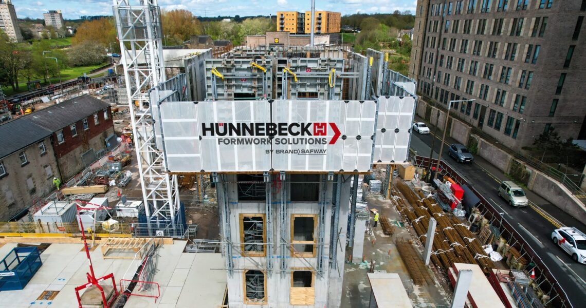 Neue Kletterschalung und Zugangslösungen von Hünnebeck Hünnebeck