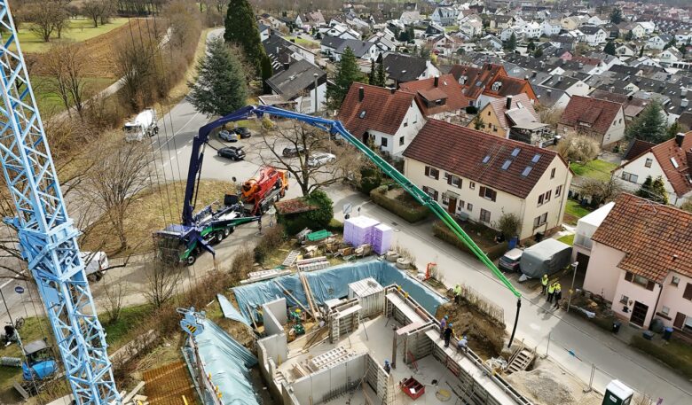 Den Betontransport komplett elektrifiziert