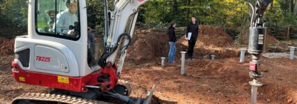 Mit Digga-Bohrgeräten schnell und günstig zu betonfreien Fundamenten