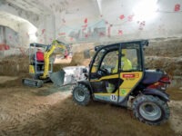 Elektro-Maschinen von Zeppelin Rental erledigen Erdaushub emissionsfrei