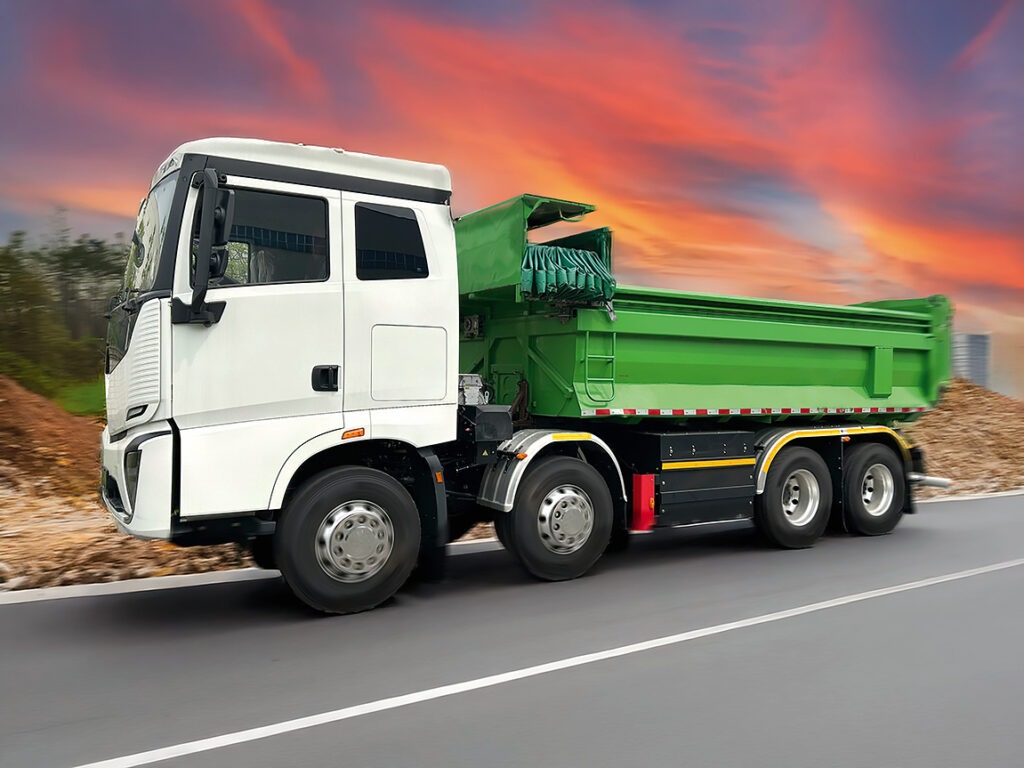 Ein neues Gesicht im Baustellenverkehr Sany eTrucks