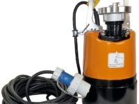 Flachsaugende Schmutzwasserpumpe
