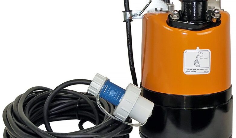 Flachsaugende Schmutzwasserpumpe
